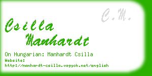 csilla manhardt business card